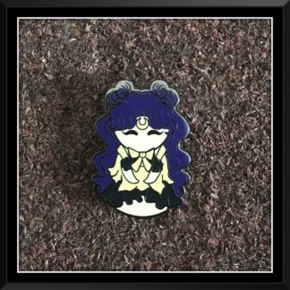 Luna Human Kokeshi Hard Enamel Pin