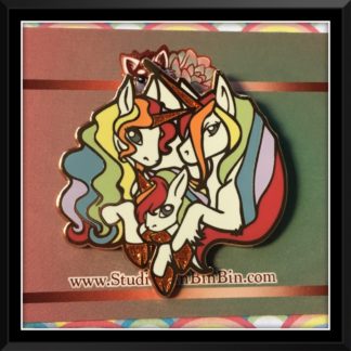 Sherbet Pastel Rainbow Unicorn Family - Hard Enamel Pin