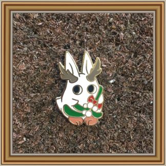 Mistletoe White Totoro - Patreon Pin Nov 2019