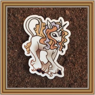 Dawn Unicorn vinyl sticker- Patreon Sticker Dec 2019