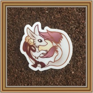 Spirit Kitsune vinyl sticker- Patreon Sticker Jan 2020