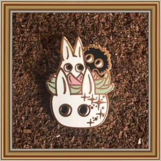 Succulent Planter Totoro & Soot Sprite - Patreon Pin March 2020