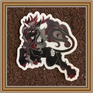 Dark Kirin vinyl sticker- Patreon Sticker Feb 2020