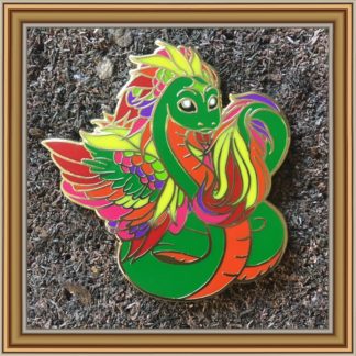 Winged Snake "Quetzalcoatl" - Patreon Pin April 2020