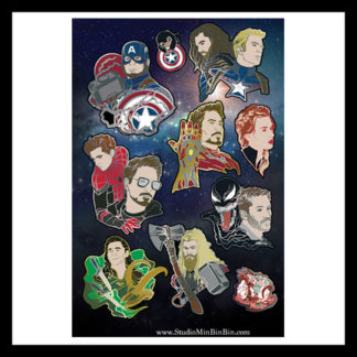Avengers Sticker Sheet 2 - Epic Heroes