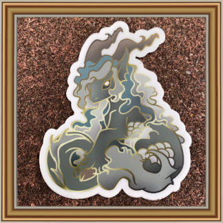Hippocampus / Hippocamp vinyl sticker- Patreon Sticker May 2020