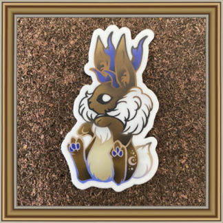 Jackalope vinyl sticker- Patreon Sticker June 2020