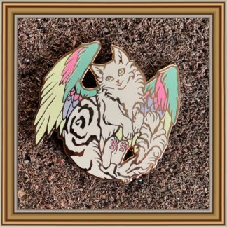 Paradise Winged Cat - Patreon Pin August 2020