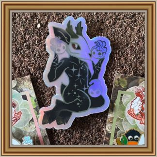 Wendigo & Wisps vinyl sticker - Patreon Sticker September 2020