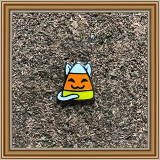 Candy Corn Cat~ Mini Pin