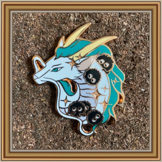 Dragon (Haku) & Soot Sprites - Patreon Pin December 2020