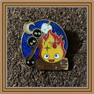 Soot Sprites & Calcifer Campfire - Patreon Pin October 2021