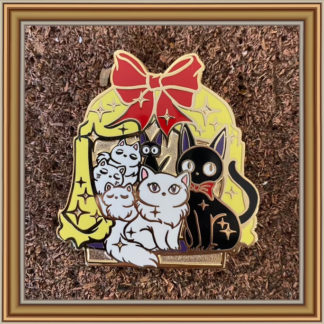 Jiji & Cat Family Dream Hutch - Patreon Pin March 2022