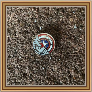 Cap/Winter Solider Sparkles Shield ~ Mini Pin