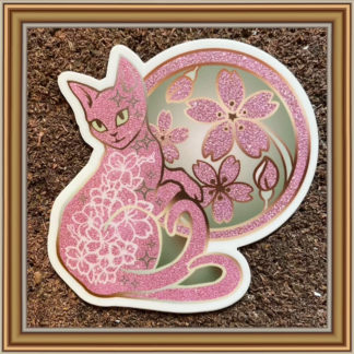 Sakura Nekomata - (die-cut) Patreon Sticker April 2022