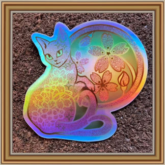Sakura Nekomata - (holographic) Patreon Sticker April 2022