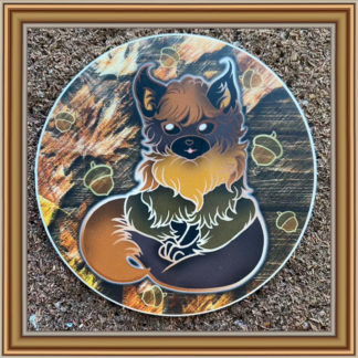 Acorn Fox - (round) Patreon Sticker May 2022