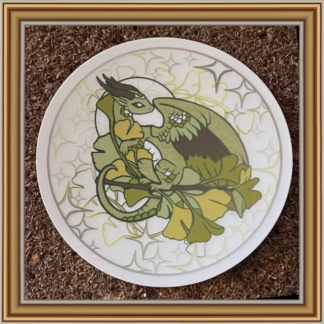 Gingko Dragon - (clear) Patreon Sticker July 2022