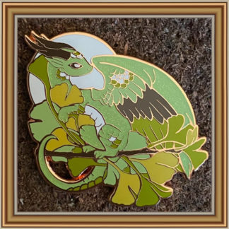 Gingko Dragon - Patreon Pin July 2022