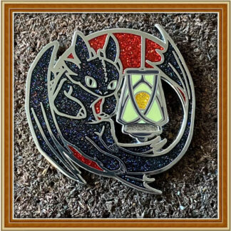 *Low Stock* Toothless Night Fury Lantern  - Patreon Pin Oct 2022