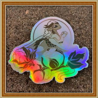 Cotton Plant Dragon - (holographic) Patreon Sticker Mar '23