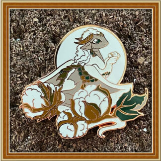 Cotton Plant Dragon - Patreon Pin Mar '23