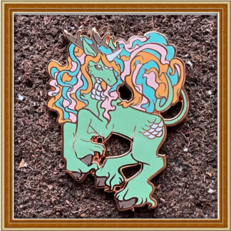*Low Stock* Bon de Bon Kirin - Patreon Pin April '23 (Logo variant)