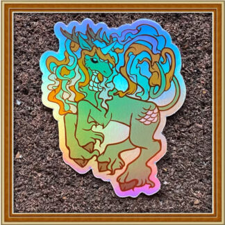Bon de Bon Kirin - (Logo variant Holographic) Patreon Sticker April '23