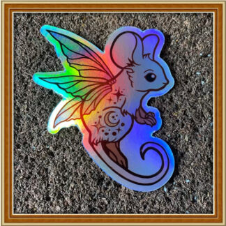 Fairy Mouse - (Holographic) Patreon Sticker May '23