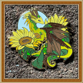 Sunflower Dragon - Patreon Pin July '23