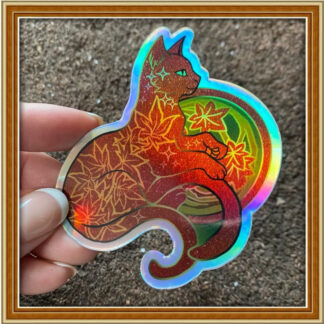 Momiji Nekomata - (Holographic) Patreon Sticker Aug '23