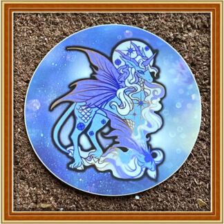 Celestial Kirin - (Round) Patreon Sticker Sept '23
