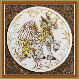 Healing Kirin - Clear Patreon Sticker Jan '24