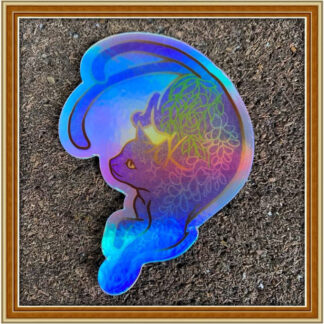 Nekomata - Wisteria - Holographic Patreon Sticker March '24