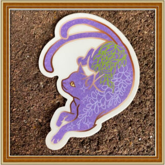 Nekomata - Wisteria - Die-Cut Patreon Sticker March '24