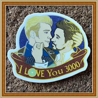 Steve x Tony "Stony" Ship - Love You 3000 - Vinyl Sticker