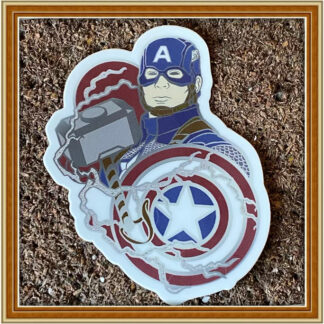 Captain America Worthy - Vinyl Sticker