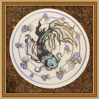 Celestial Koi - Round Clear Sticker Aug '24