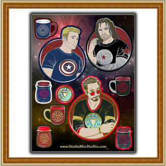 MCU T-Shirts 1 - Stickers Mini-Sheet