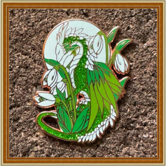 Snowdrop Dragon - Patreon Pin April '25